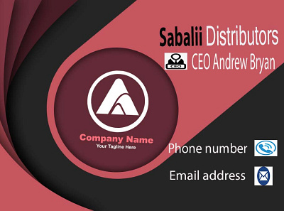 Black and red colors modern business card design business card business card design card cards modern business card