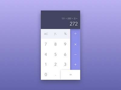 Daily UI #004 - Calculator