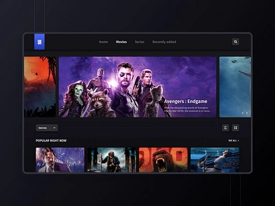 Streaming app - Freebie #4 adobe xd app avengers cinema free freebie freebies marvel movie movies netflix series sketch streaming ui uidesign uiux ux uxdesign web