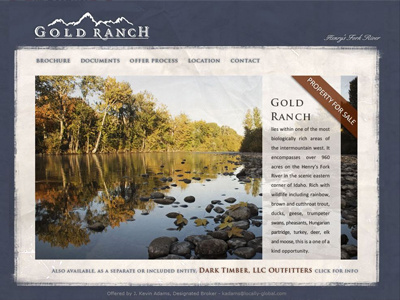 Gold Ranch Website gold gold ranch gold ranch idaho gold ranch property ranch