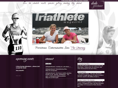 Dede Griesbauer - website design dede dede griesbauer dede griesbauer triathlete griesbauer triathlete website design