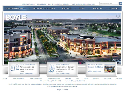 Boyle Investment Company - website design
