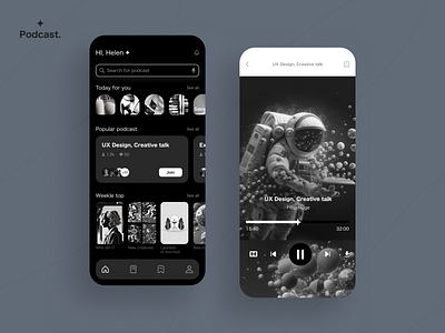 Podcasts app – Mobile design