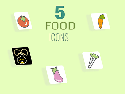 five food icons