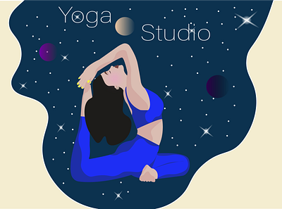 yoga poster advertising graphic design health illustration poster vector women yoga