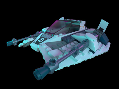 snowspeeder arnold autodesk maya branding lego render star wars star wars day