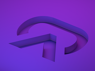 isometric 3d logo branding cinema4d icon isometric logo render typography