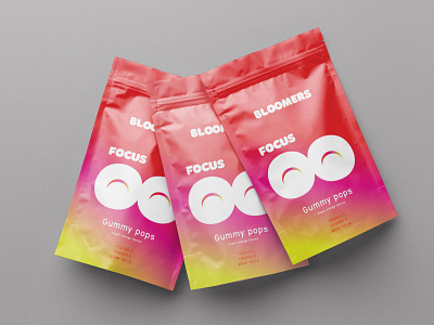 focus gummy pops packaging design