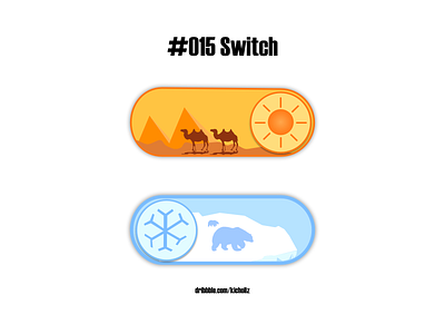 DailyUI 015 - On/Off Switch (Hot/Cold Switch) creative design dailyui dailyui 015 switch temperature toggle