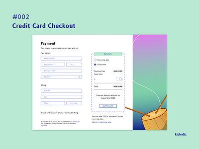 DailyUI #002 - Credit Card Checkout