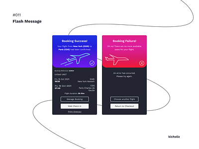 DailyUI #011 - Flash Message