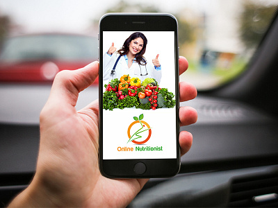 Logo for a I Phone Apps (Online Nutritionist) branding design graphic graphic designer identity logo logo designer nutrition logo nutritionist logo online logo
