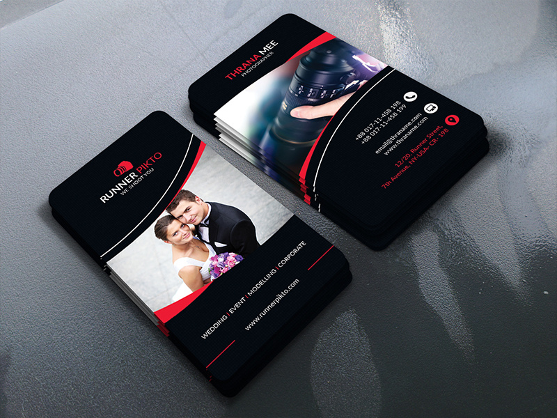 Photography Business Card graphic design photography business card business card graphic template camera photographer studio photography