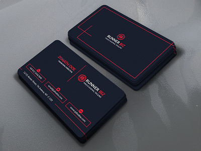 Simple Business Card agency brand branding business card corporate corporate business card design graphic graphic design identity stationary