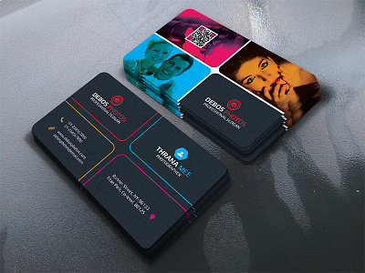Photography Business Card business card creative elegant personal photography print ready rounded card shunting