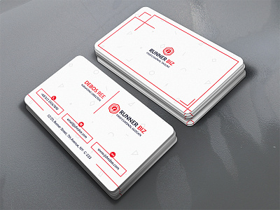 Simple Clean Business Card business card business card design clean design corporate minimal print ready simple simple clean business card simple design template white
