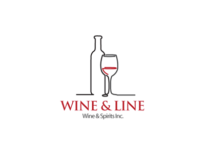 Wine logo resturant shop spirit wine