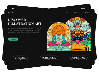 Website Illustration landing page art design header illustration landing landing page layout design logo ui ui design ui ux uiux ux website