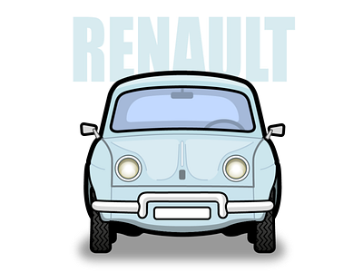 RENAULT car icon illustration illustrator