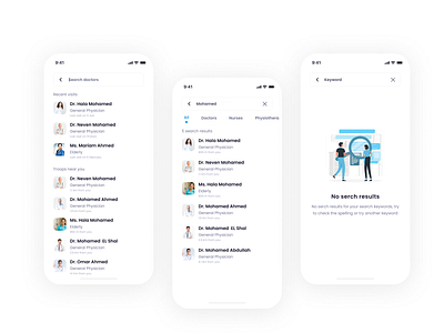 Medical App - Search for doctor & recommendations