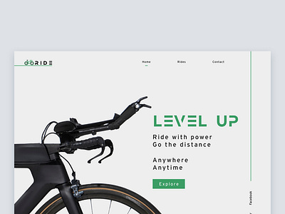 Bicycle - Ride - Website bike cycle cycling graphic design sport ui uidesign webdesign website