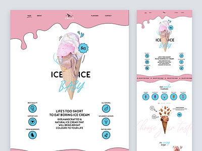 Ice Cream Website - Chills branding chills colors design dessert ecommerce flavors food gelato graphic design ice cream motion graphics store summer ui uidesign webdesign website yummy