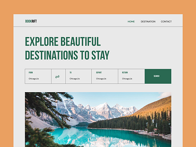 Travel Booking Website design landing page travel traveling trip ux web webdesign