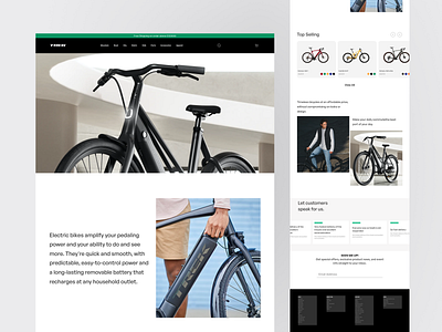Bike Landing Page bike design ecommerce ecommerce website landing page online shop shop shopping web design website