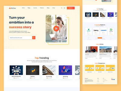 Education & Learning Management Landing Page