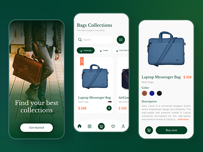 Fashion eCommerce app app app design bags case study clean design design design ecommecre ecommerce inda landing screens men mens ecommerce ui uiuxlabs unique ux