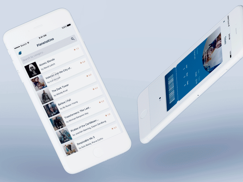 PlanetaKino Redesign Mobile App app booking cinema filters mobile movie redesign tickets