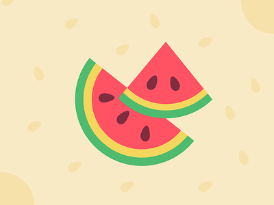 Learning Graphic Design: Day 1 branding design graphic design icon illustration logo seed slice vector watermelon watermelopnslice