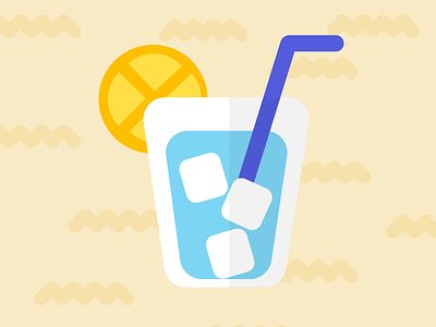 Learning Graphic Design: Day 4 branding cocktail design glass graphic design ice icon illustration logo orange straw summer summer vibes typography vector