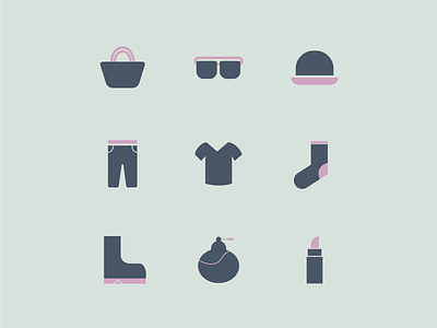 Icon set branding design fashion graphic design icon icon set illustration logo typography ui ux vector