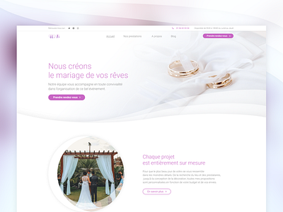 UI Designer - Homepage Wedding Planer branding design ui web webdesign wedding wedding planer