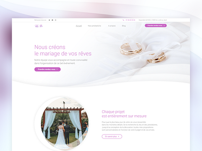 UI Designer - Homepage Wedding Planer