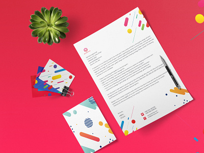 Letter head abstract style abstract design corporate branding corporate design corporate identity letterhead official