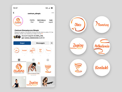 Instagram highlights set graphic design highlights icons