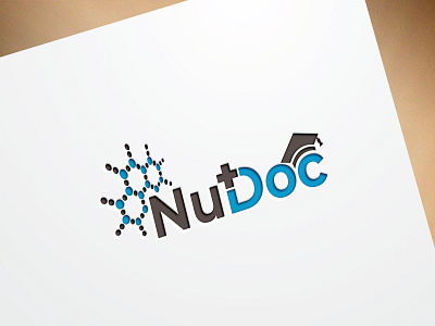 Nudoc - Sciences and Medicine logo branding creative creative logo design graphic design illustration logo minimal logo modern logo sceence tecnohology vector