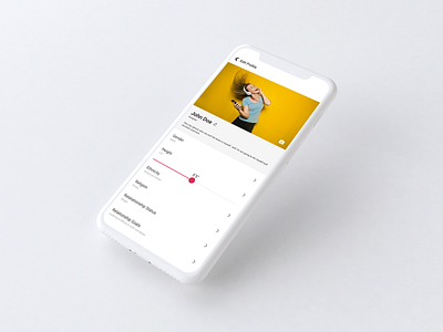 Profile Screen Design | Mobile Application