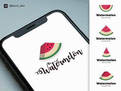 Watermelon icon design brand design food food icon food logo fruit icon icon design logo design watermelon