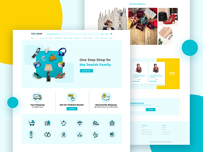 E-commerce Site website UI Design Concept ecommerce figma flat jewish shop shop icon shopping shopping cart store ui user interface ux web