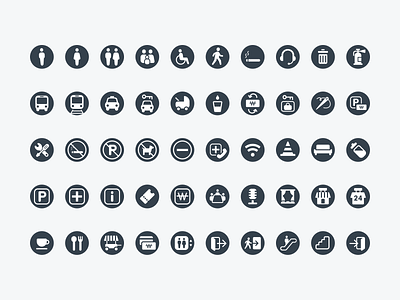 POI Icons design icon illustration vector