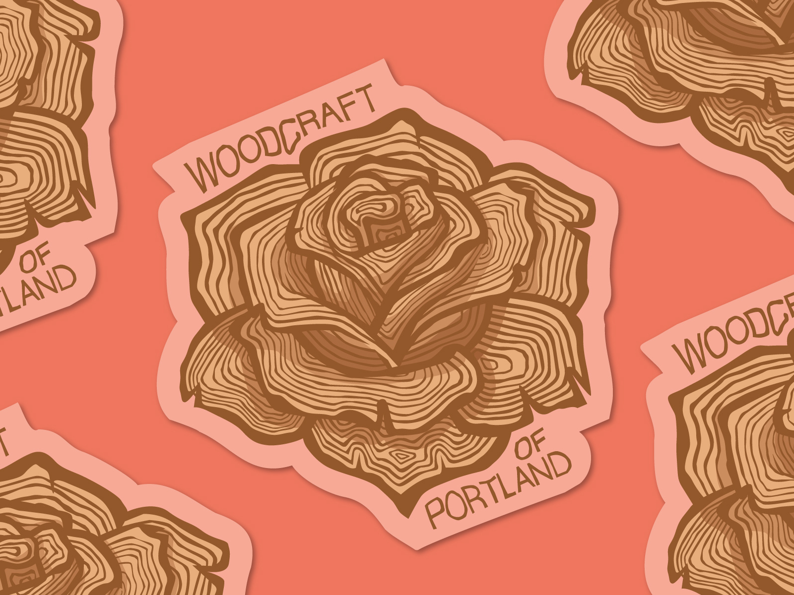 Portland Stickers Portland, City of Roses by Jessica Green on Dribbble