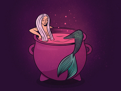 Mermaid in Cauldron, 2022 cauldron halloween magic mermaid moon mystical ocean october pagan potion sea sea witch spell spells spooky tail wicca witch witchcraft witchy