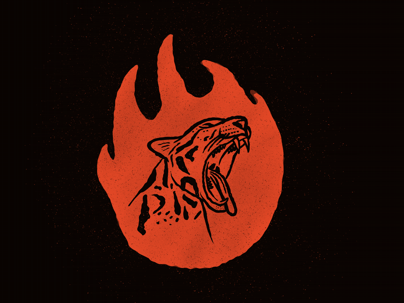 Breathe Fire, 2023 animation cat fire flame flames food foodie graphic design heat illustration jaguar menu mexican ocelot peppers spice spices spicy
