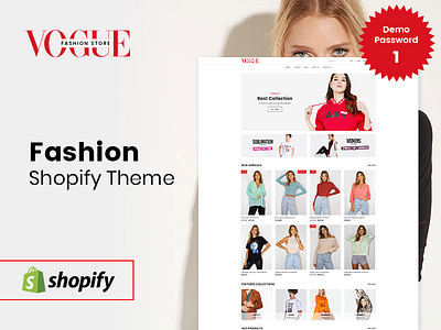 Vogue Fashion Shopify Theme & Template