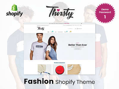 Thirsty Fashion Shopify Theme fashion theme shopify template theme ui