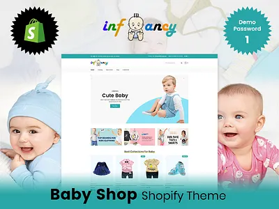 Infancy Kids Shop Shopify Theme & Template baby shop kid theme shopify shopify template template theme ui