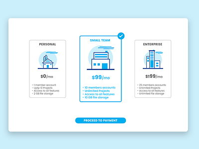 Uplabs Challenge - Pricing Page Concept challenge e commerce graphic design illustration pricing uplabs user experience user interface ux design web